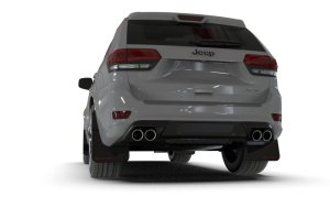 Jeep Grand Cherokee SRT Mud Flap - Rally Armor - UR Black with White Logo - Black - `18-`22